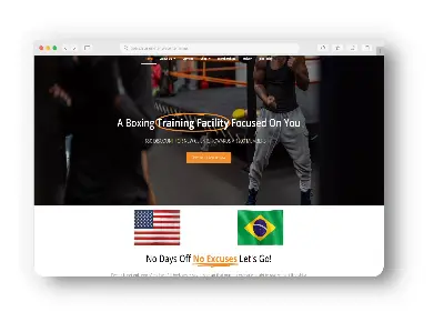 Martial Arts Software featuring Top Tiger Boxing Website Template, Boxing Software