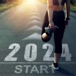 Image of a start line representing the start of 2024 and new fitness trends and fads